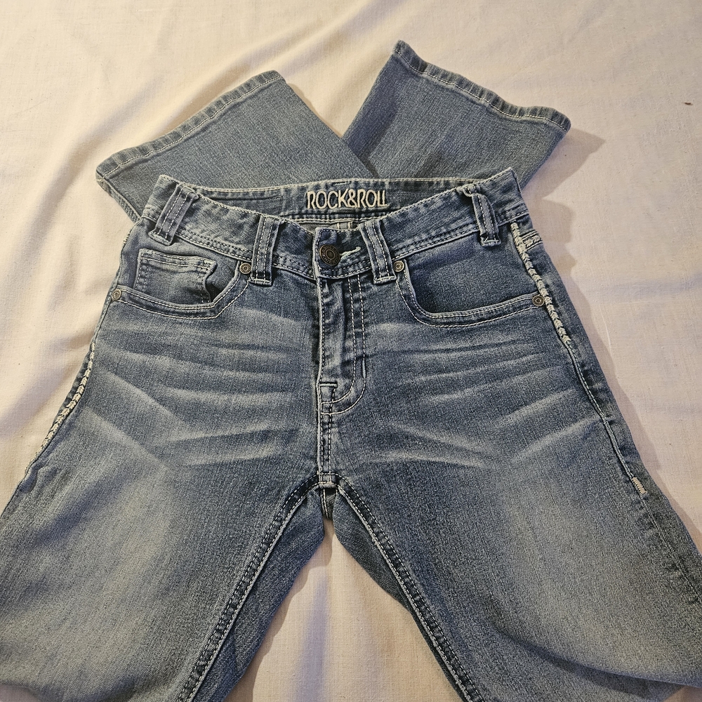 Jeans Rock & Roll Cowgirl Mid-Rise Bootcut Jeans 24x34